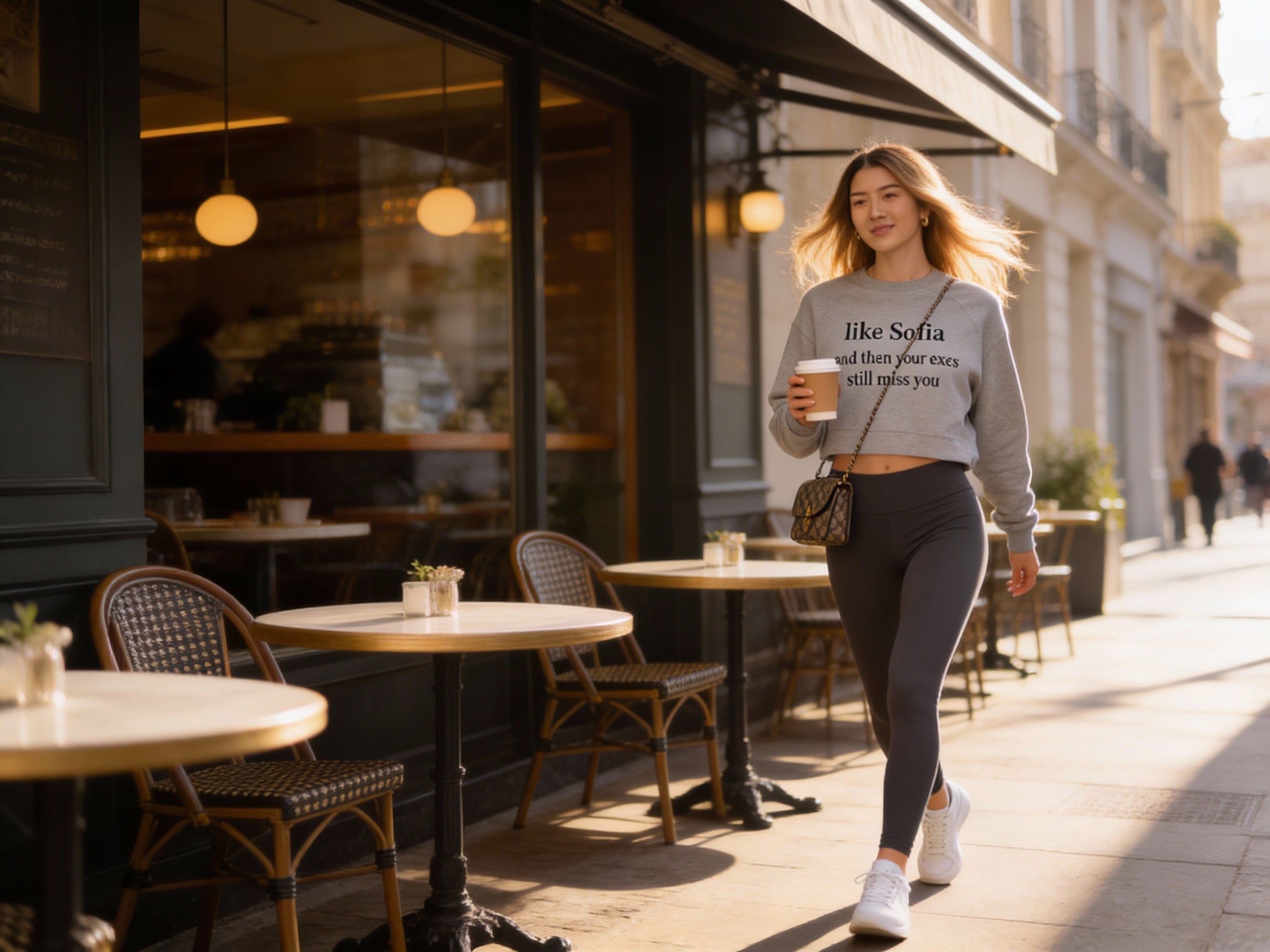 like Aria - Women's Cropped Fleece Pullover