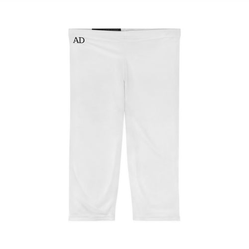 like Aria - White Capri Leggings — Women's Lightweight Cropped Activewear