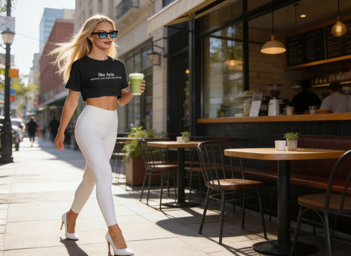 #likeAria - Cropped Boxy Tee — Women’s Casual Crop Top